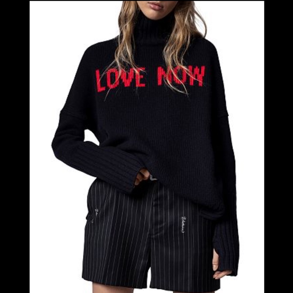 NWOT Zadig Voltaire Alma We Love Now Turtleneck Sweater